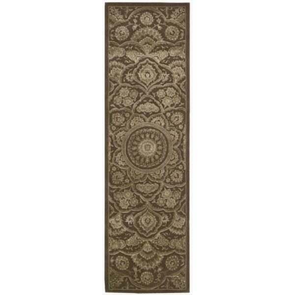 Nourison Regal Area Rug Collection Chocolate 2 ft 3 in. x 8 ft Runner 99446052421